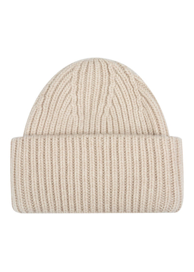 Cashmere Thick Rib Beanie Hat