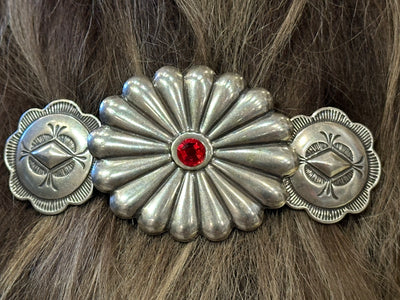 Silver Conch Barrette