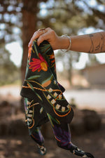 Load image into Gallery viewer, Vivid Wildflowers 100% Mulberry Silk Wild Rag