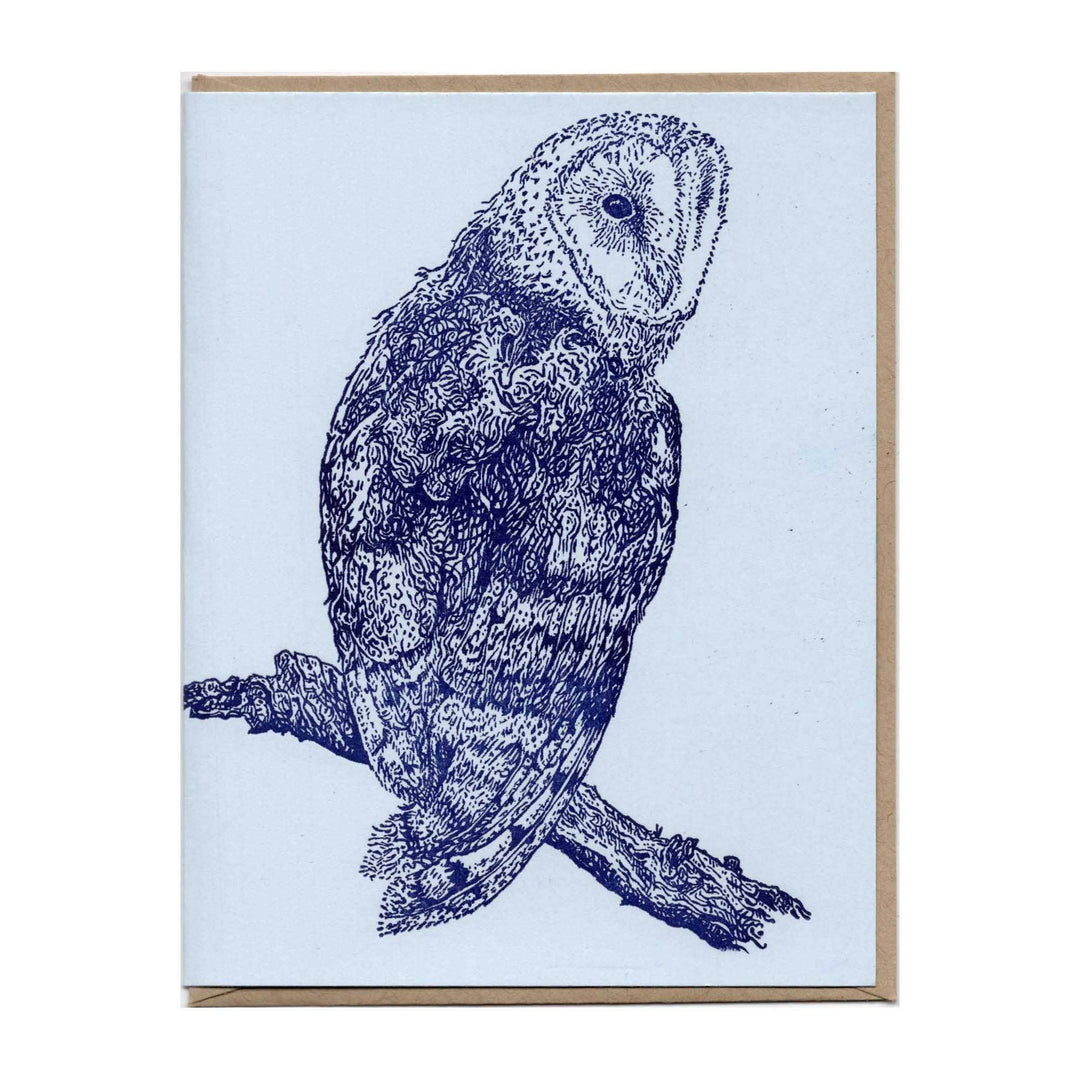 Barn Owl at Dusk Card