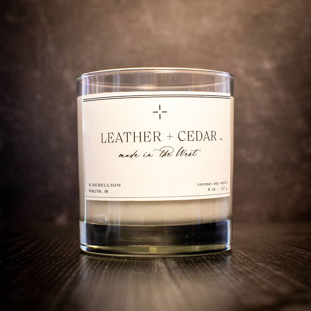 Leather & Cedar Candle