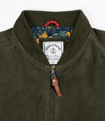 Load image into Gallery viewer, Goat Suede Bomber Jacket
