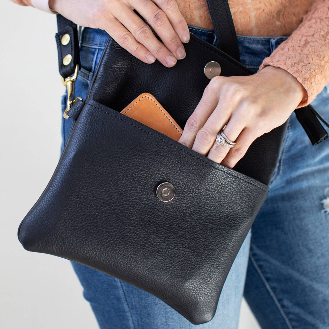Foldover Crossbody Clutch