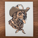 Load image into Gallery viewer, Golden Retriever Cowdog -Signed Silkscreen Print