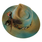 Load image into Gallery viewer, Graffiti Wool Felt Teardrop Fedora Hat
