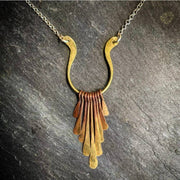 Brass Fringe Necklace