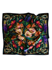 Vivid Wildflowers 100% Mulberry Silk Wild Rag