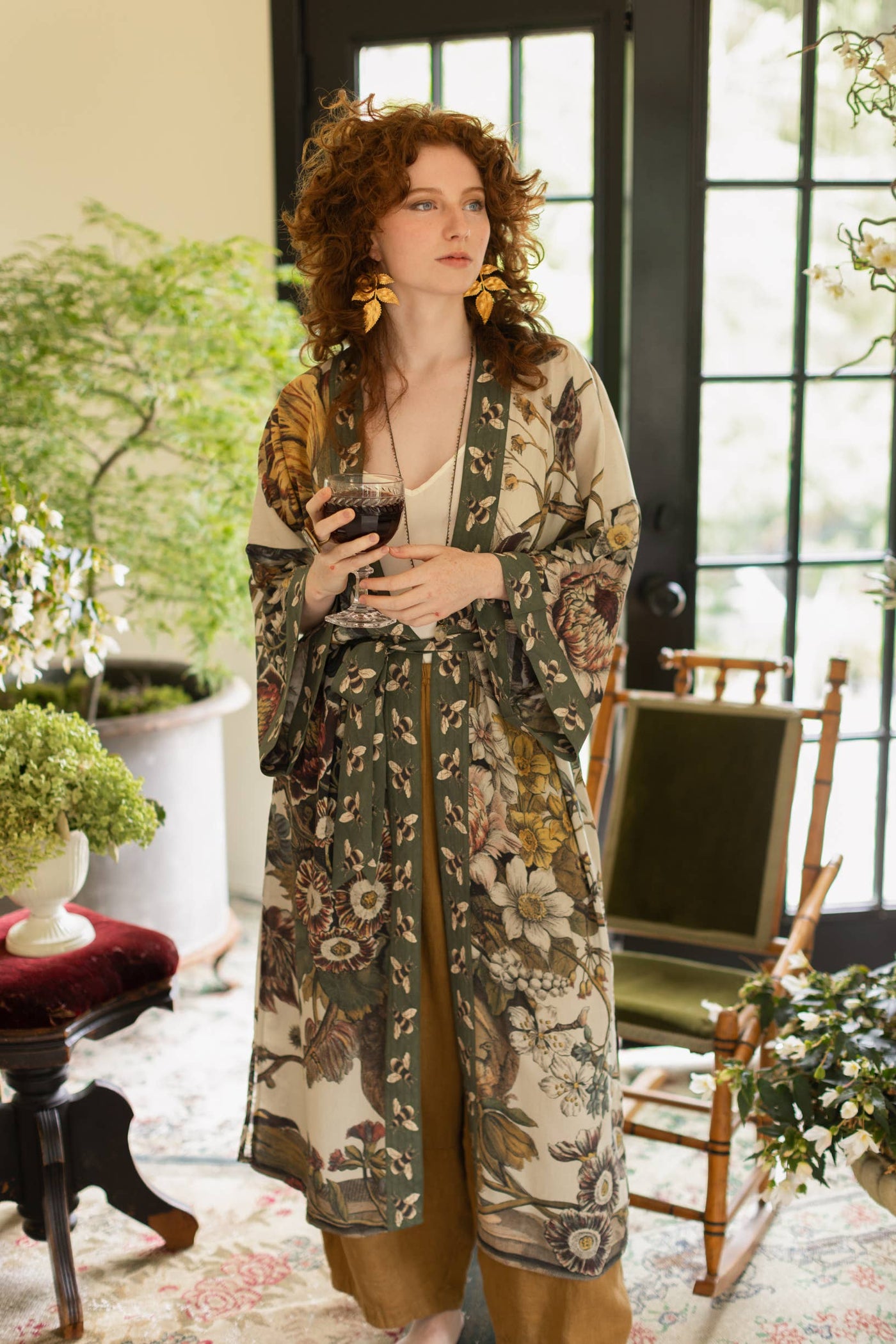 Love Grows Wild Floral Bamboo Kimono