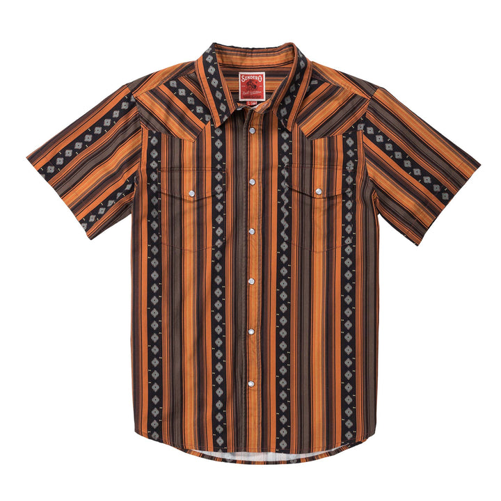 Serape Pearl Snap Short Sleeve