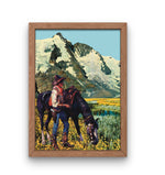 Load image into Gallery viewer, Mountain Cowboy Art Print

