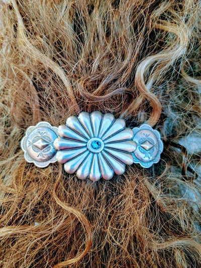 Silver Conch Barrette