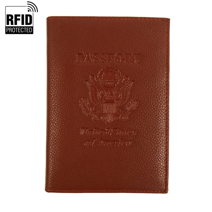 Leather Embossed Passport Cover