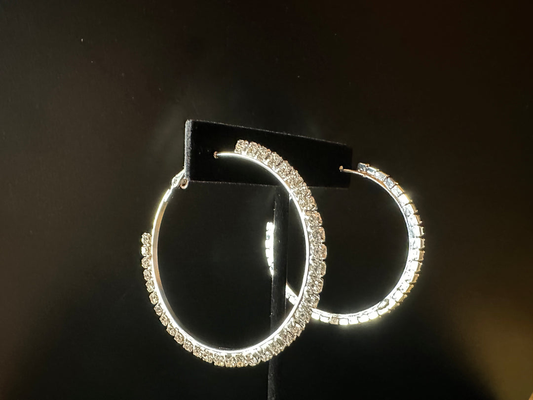 Large Hoop Rhinestone