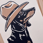 Load image into Gallery viewer, Dachshund Cowdog - Signed Silkscreen Print