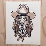 Load image into Gallery viewer, Basset Hound Cowdog -  Signed Silkscreen Print