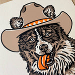Load image into Gallery viewer, Border Collie Cowdog - Signed Silkscreen Print