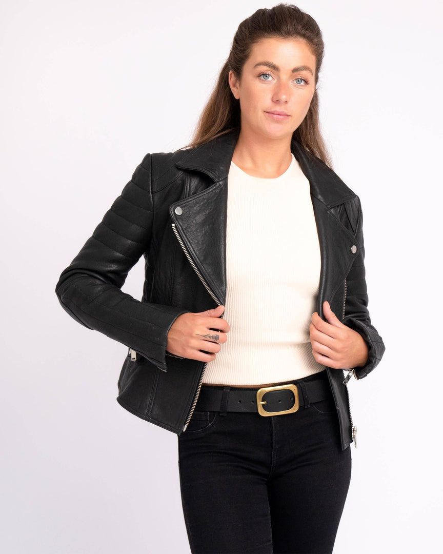 Munroe Leather Biker Jacket
