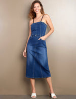 Load image into Gallery viewer, Retro Denim Corset Dress
