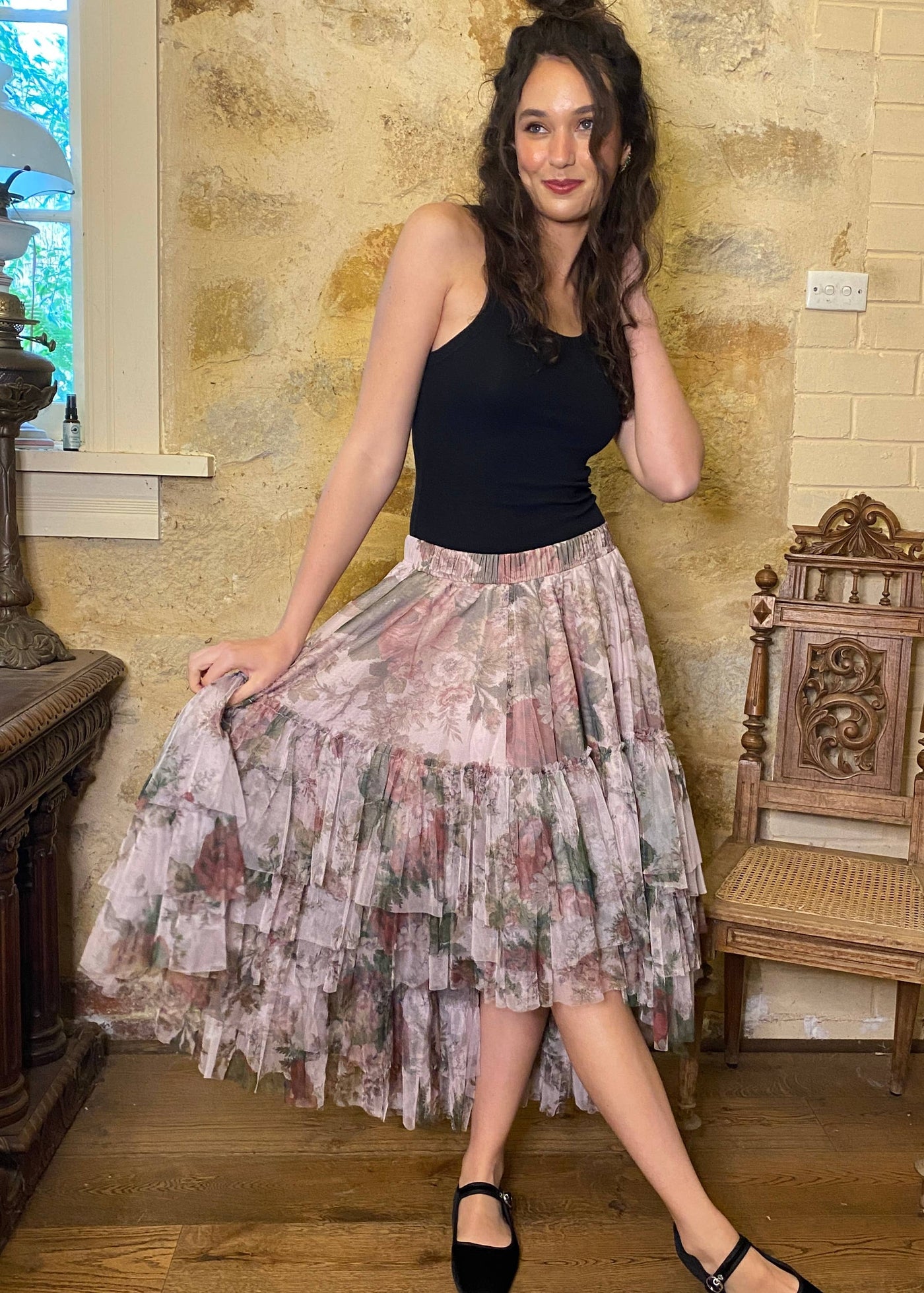 Ballerina skirt - Pink Floral