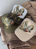 Load image into Gallery viewer, Fly Girl Sequin Pheasant Trucker Hat