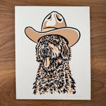 Load image into Gallery viewer, Golden Doodle Cowdog - Signed Silkscreen Print