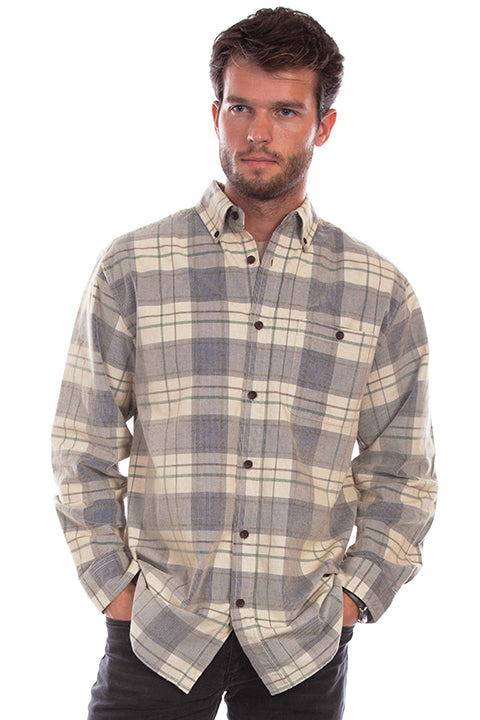 Corduroy Plaid Shirt