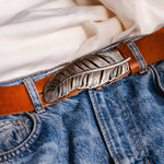 Load image into Gallery viewer, Feather Belt Buckle