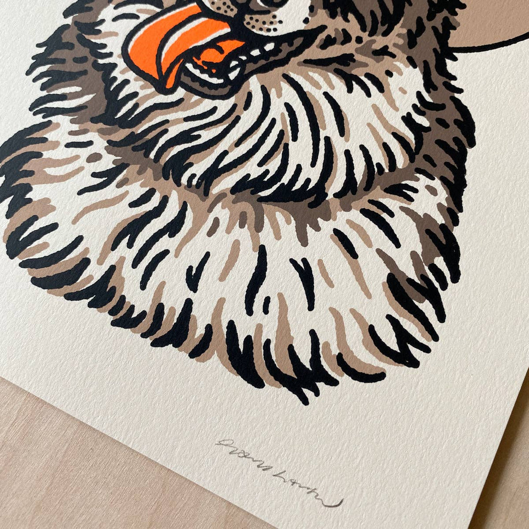 Border Collie Cowdog - Signed Silkscreen Print