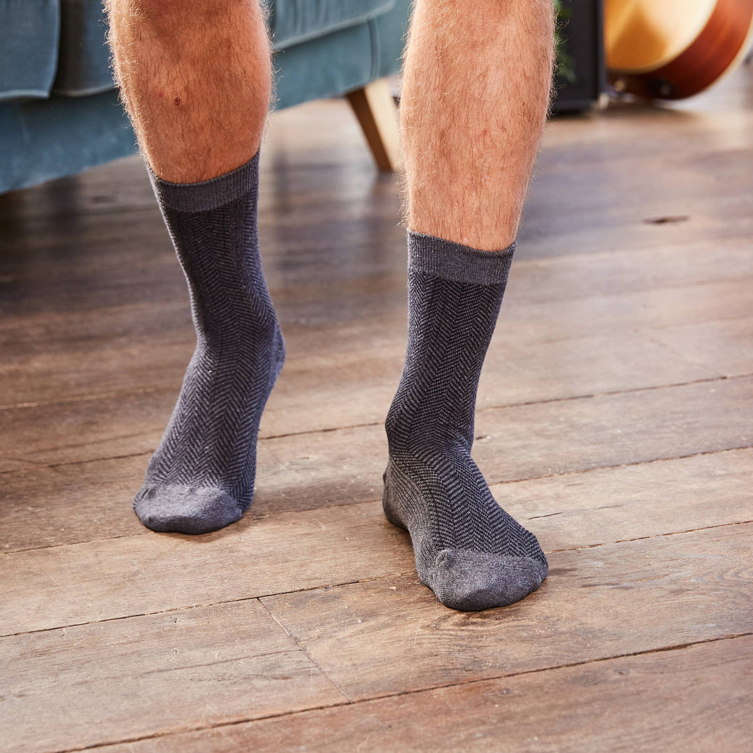 Herringbone Combed Cotton Socks