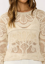 Load image into Gallery viewer, Crew Neck Crochet Top