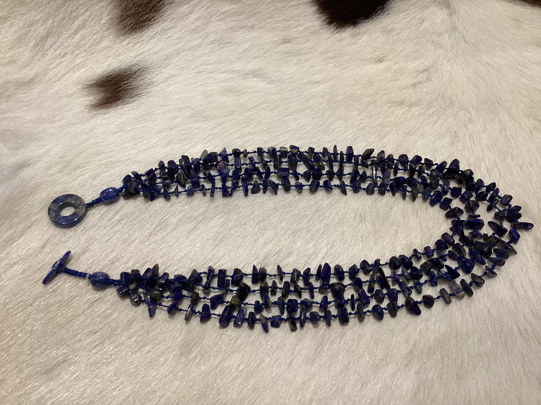 4-Strand Lapis Lazuli Necklace