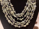 Load image into Gallery viewer, 6-Strand Prehnite with Freshwater Pearls
