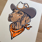 Load image into Gallery viewer, Vizsla Cowdog - Signed Silkscreen Print