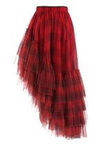 Load image into Gallery viewer, Luxe Plaid Tulle Skirt
