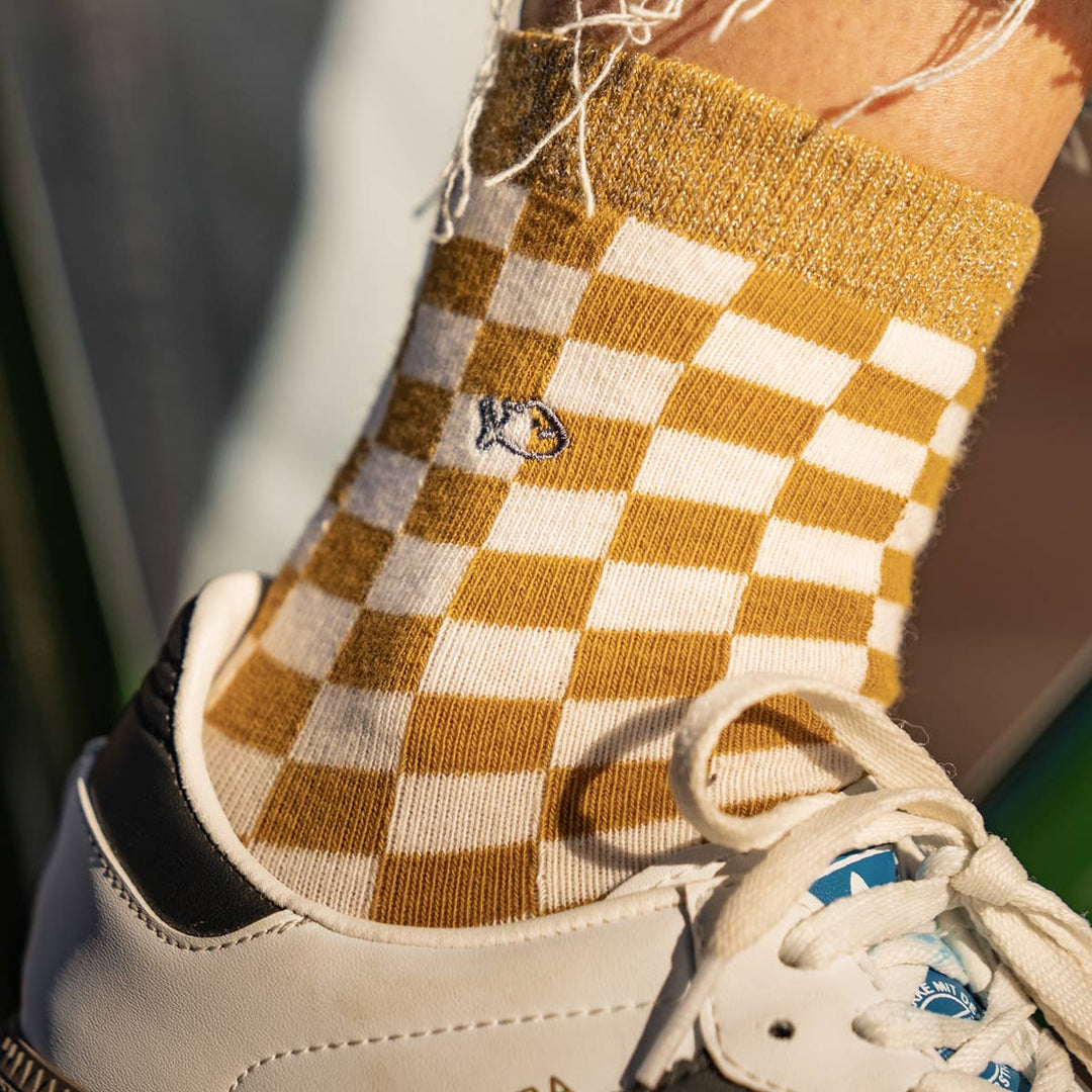 Plaid Cotton Socks