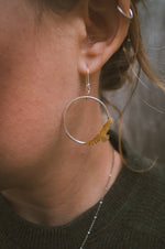 Load image into Gallery viewer, Hawk Hoop Earrings