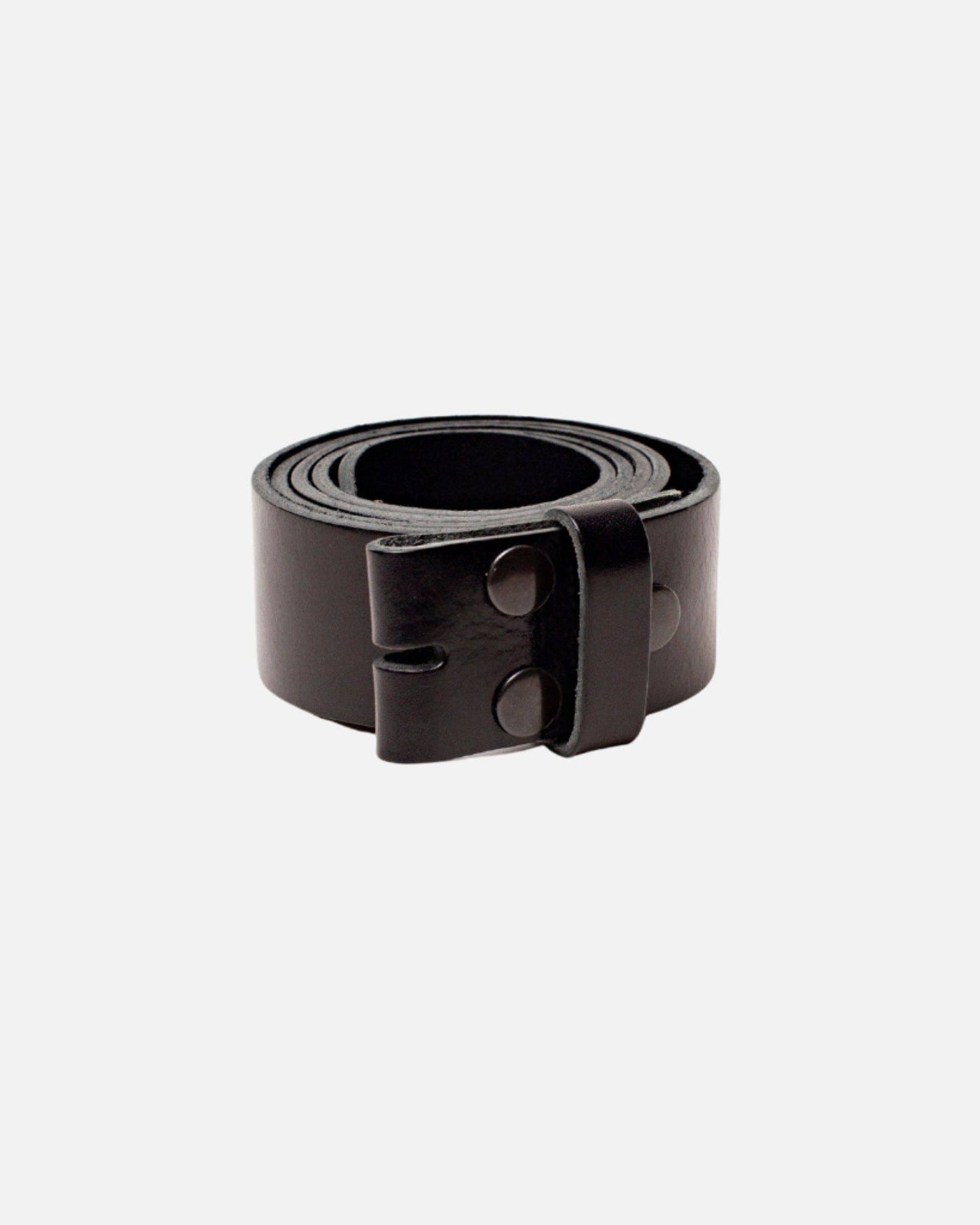 Mia Black Smooth Leather Belt Strap