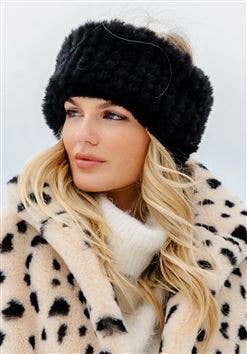 Knitted Faux Fur Snood Whiskey