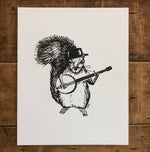 Load image into Gallery viewer, Banjo Squirrel 8x10 Print
