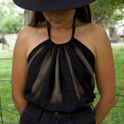Silk Shibori Halter Top - Lovina