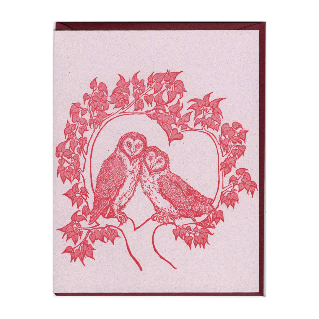 Heart Owls Card