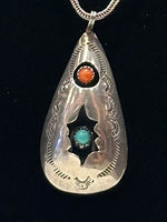 Load image into Gallery viewer, Embossed Sterling Tear Drop
