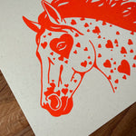 Load image into Gallery viewer, Bronco Hearts - Signed Silkscreen Print