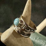 Load image into Gallery viewer, Ridges and Leaf Larimar
