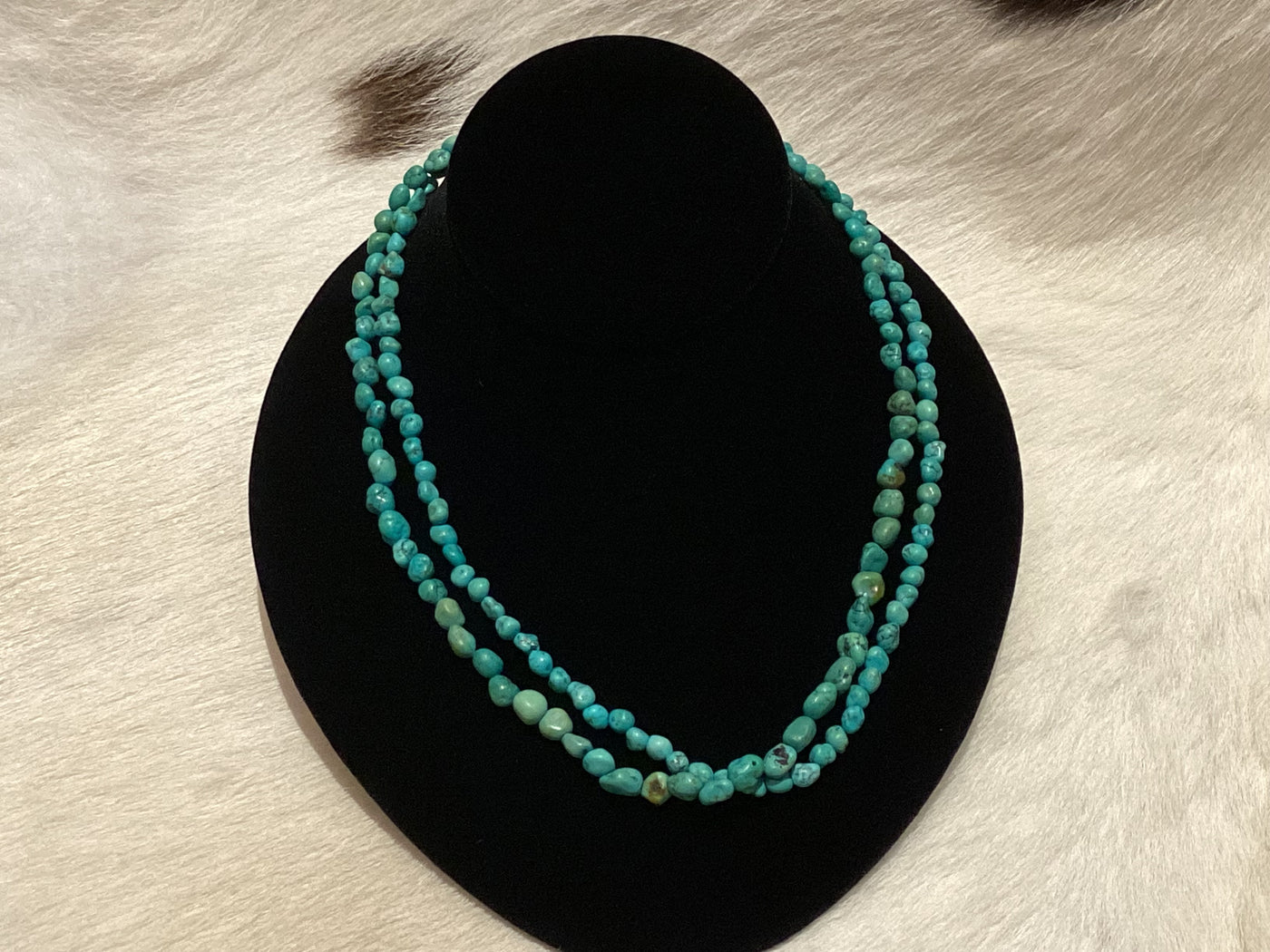 Dainty Double Strand Turquoise Necklace