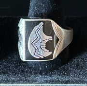 Onyx Bear Vintage Ring