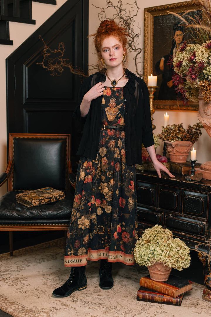 Heart of Gold Maxi Slip Dress