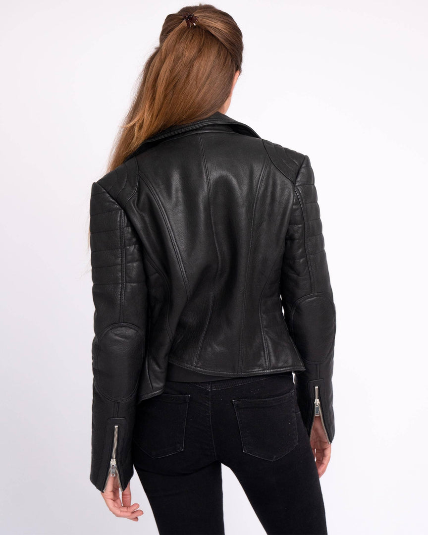 Munroe Leather Biker Jacket
