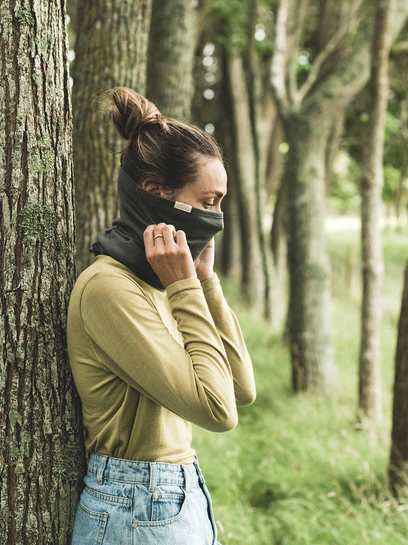 Merino Snood Charcoal