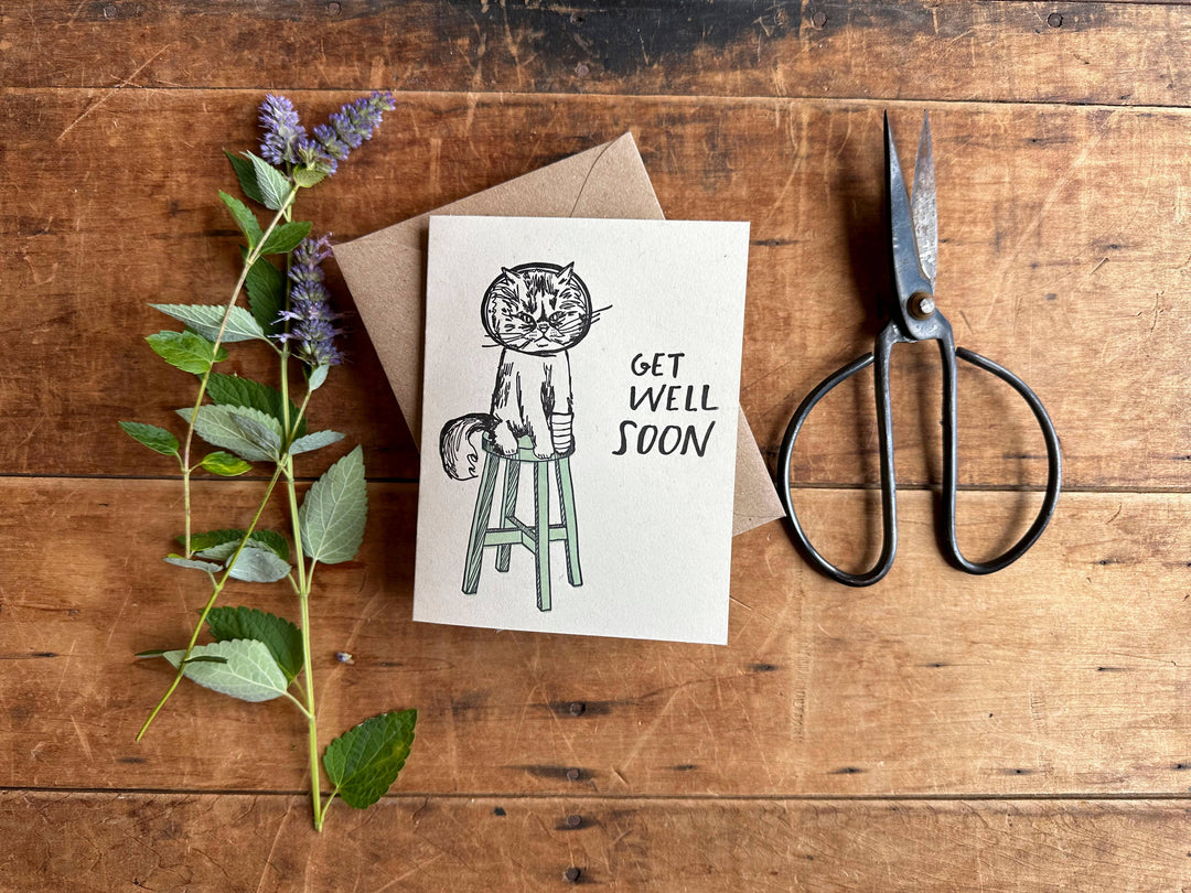 Get Well Soon Cat Card